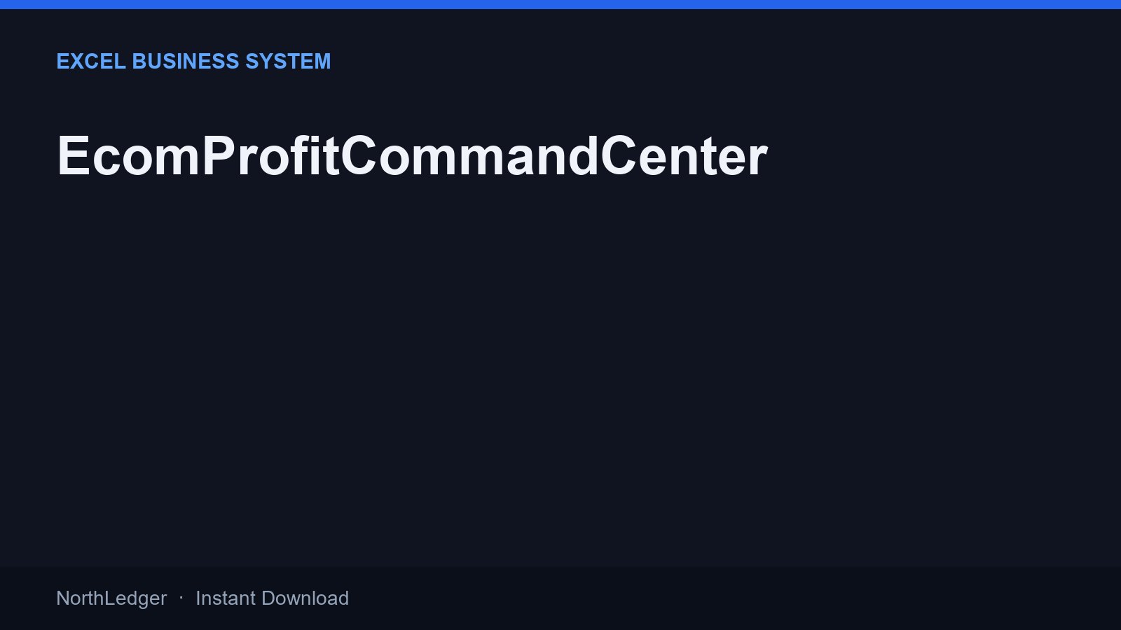 EcomProfitCommandCenter