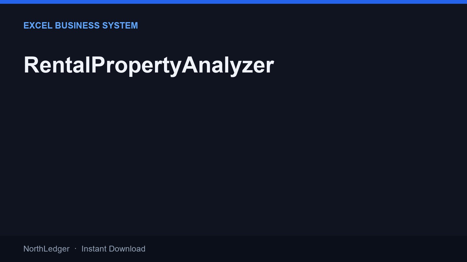RentalPropertyAnalyzer