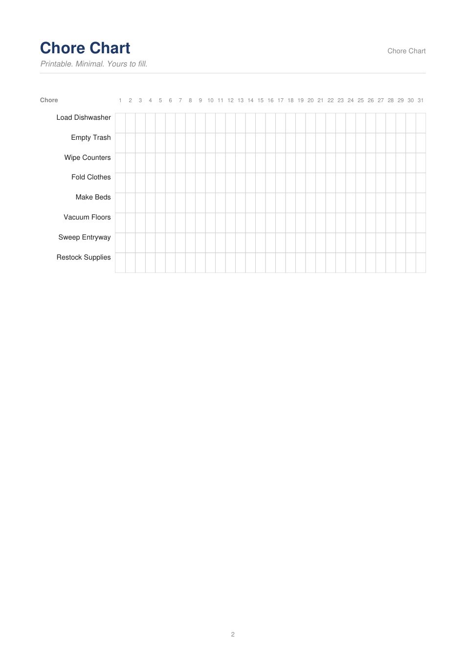 Chore Chart