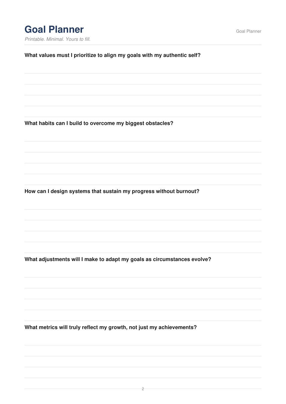 Goal Planner
