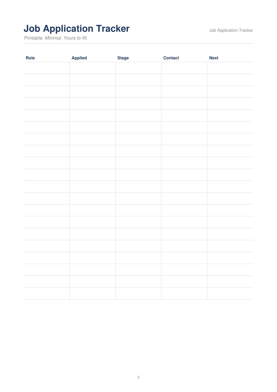 Job Application Tracker