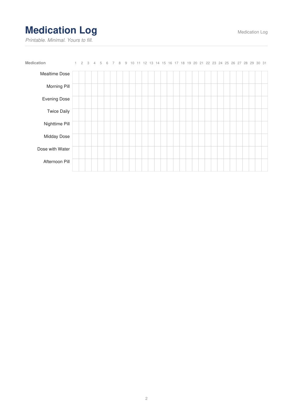 Medication Log
