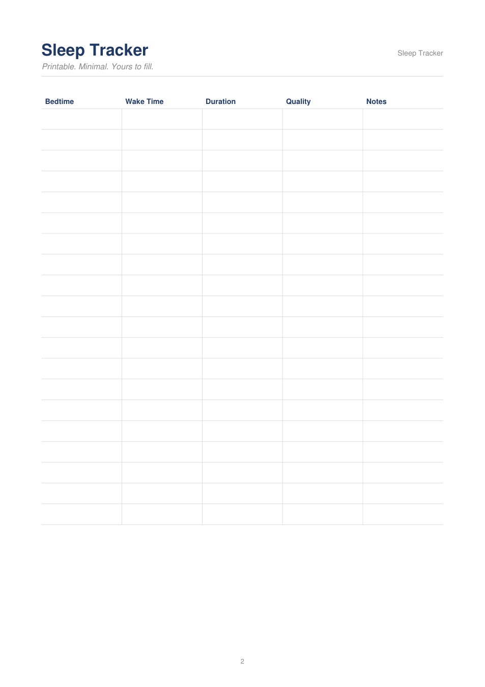 Sleep Tracker