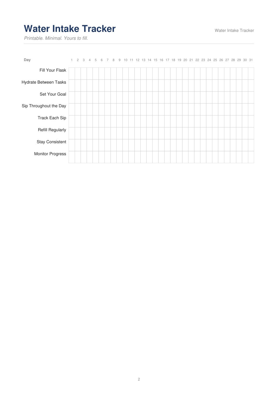Water Intake Tracker